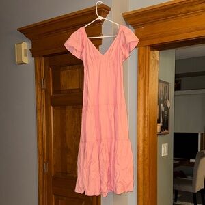 Pink Billa Bong V-Neck Maxi Dress